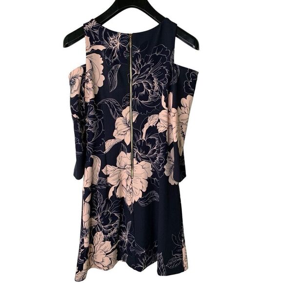Eliza J floral dress navy women's size 8 NEW NWT - Picture 2 of 7